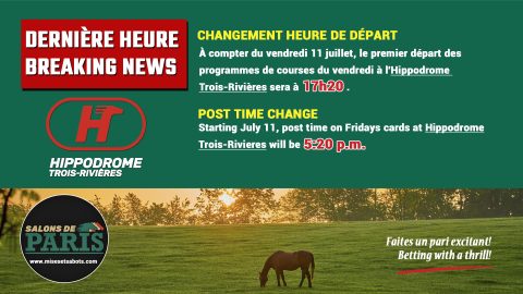 CHANGEMENT HEURE DE DÉPART