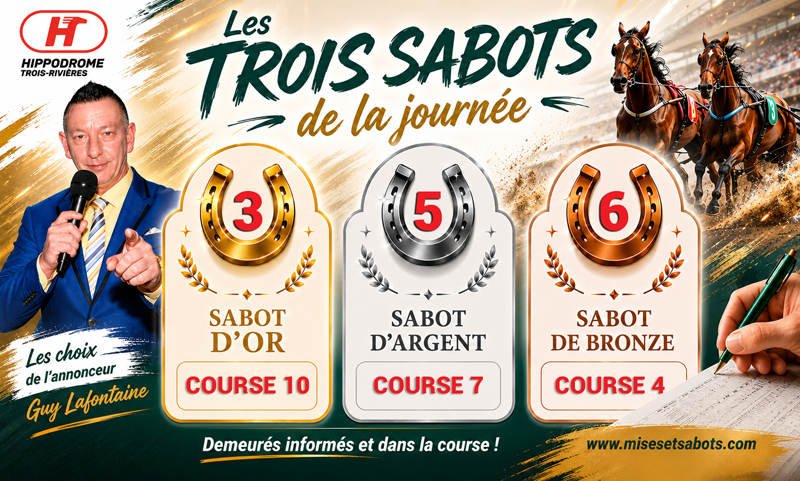 Les trois sabots de la journée